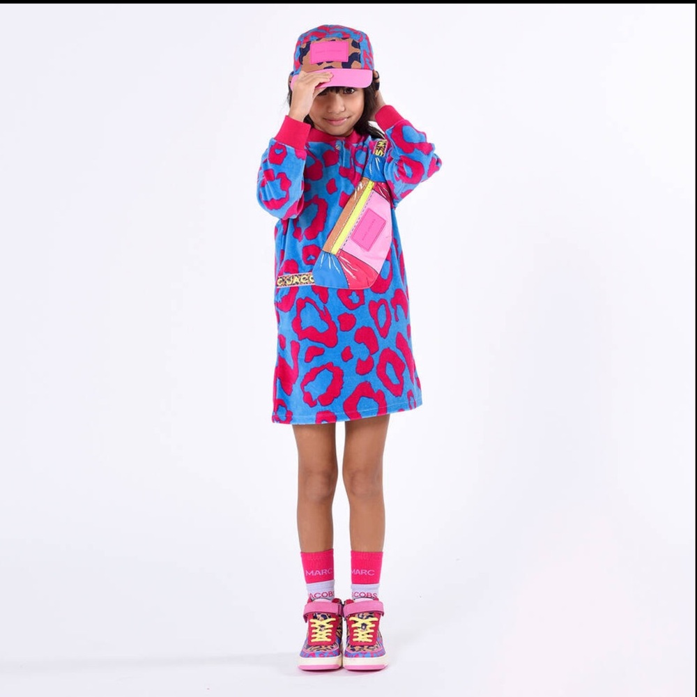Marc Jacob’s cheeta print velour crossbody dress